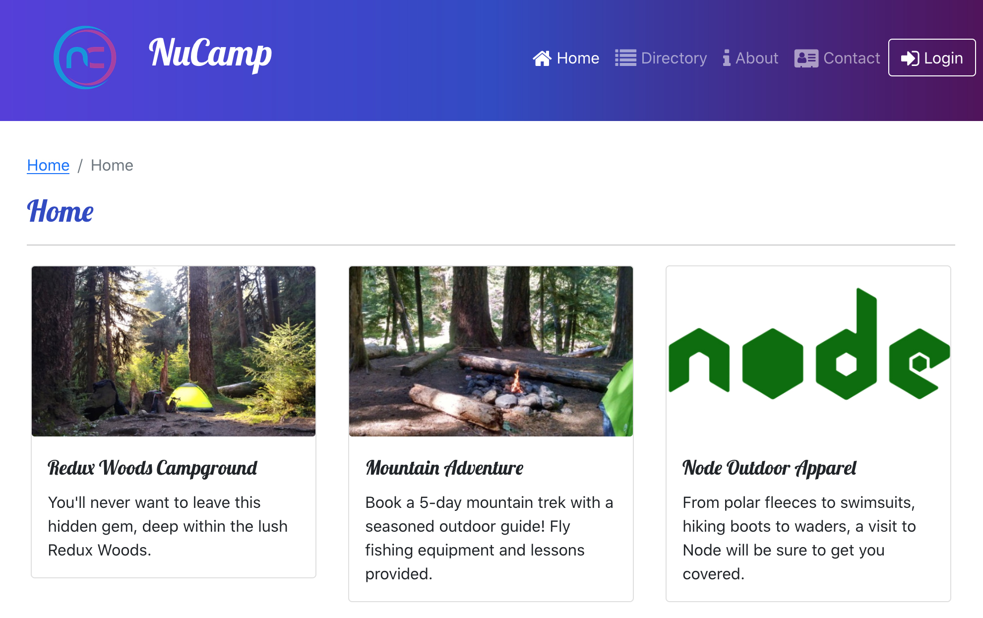 NuCamp Project